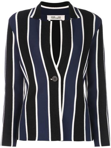 Dvf Diane Von Furstenberg Ashi Knit Blazer - Blue