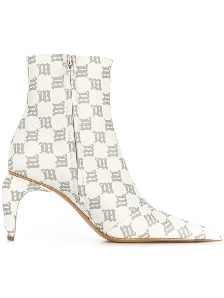 Misbhv Monogram Boots - White