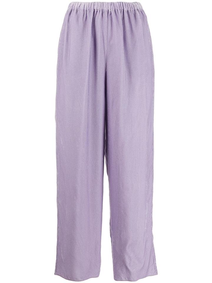 Forte Forte High Waisted Trousers - Purple