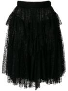 Dsquared2 Sequin Tulle Skirt - Black