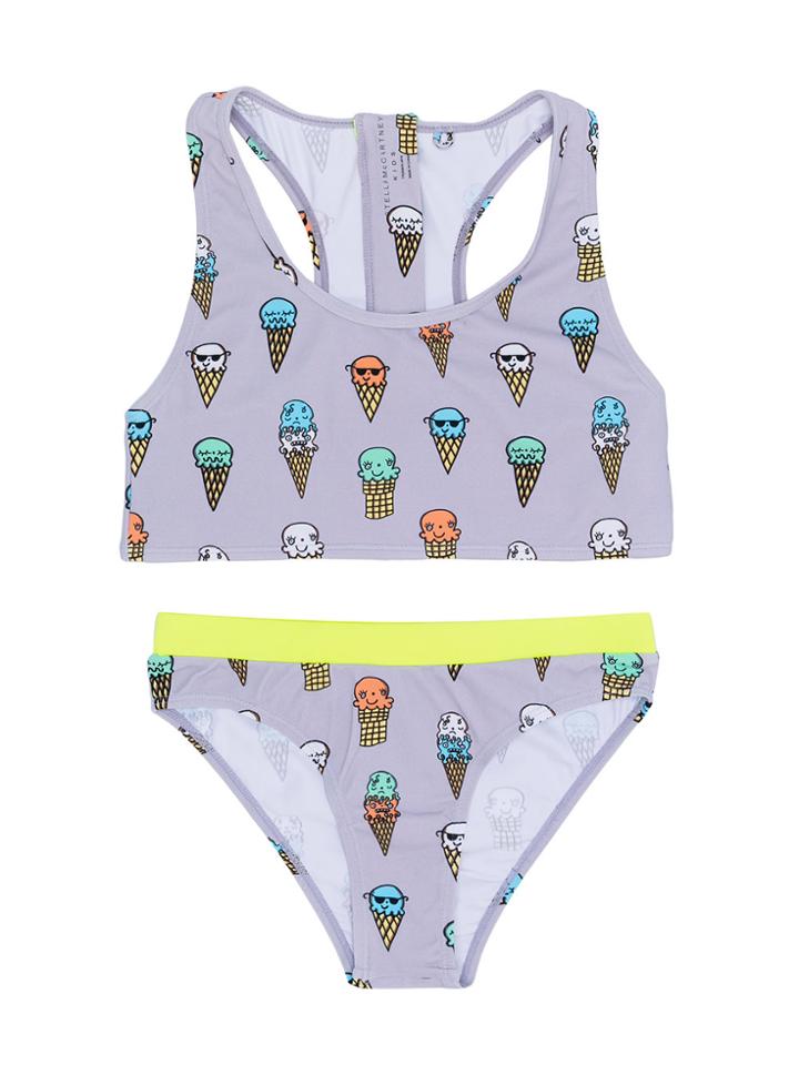 Stella Mccartney Kids Teen Ice Cream Print Bikini - Grey