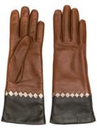 Bottega Veneta Intrecciato Detail Gloves - Brown