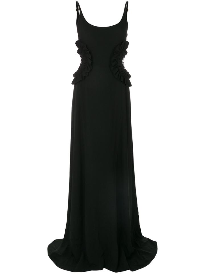 Nina Ricci Sequin Cut-out Gown - Black