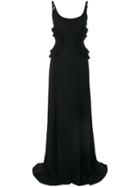Nina Ricci Sequin Cut-out Gown - Black