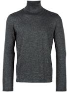 Pal Zileri Metallic Roll Neck Jumper, Men's, Size: 46, Black, Polyamide/merino/lurex