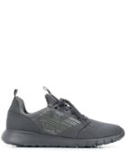 Ea7 Emporio Armani Low Top Lace Up Sneakers - Grey