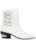 Toga Pulla Buckled Western Boots - White