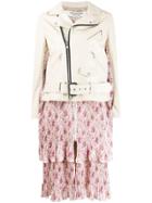 Junya Watanabe Floral-print Panel Jacket - Neutrals