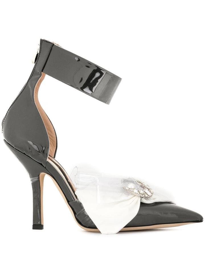 Midnight 00 Embellished Pvc Pumps - Black