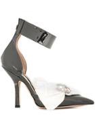 Midnight 00 Embellished Pvc Pumps - Black