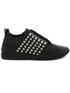 Dsquared2 Stud Striped Sneakers - Black