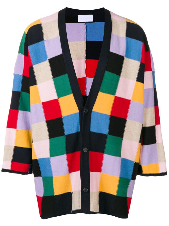 Reality Studio Square Pattern Cardigan - Multicolour