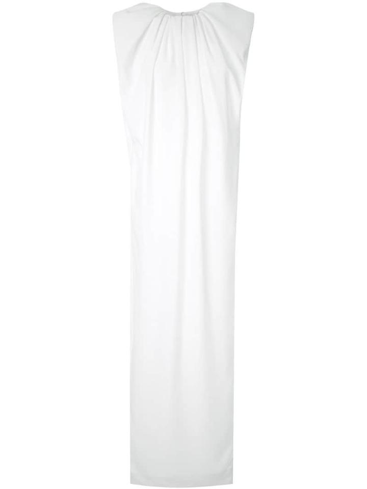 Zaid Affas Structured Shoulder Column Dress - Neutrals