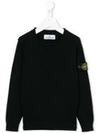 Stone Island Kids Logo Patch Sweatshirt, Size: 8 Yrs, Blue