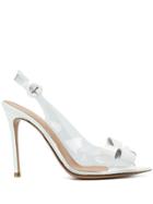 Gianvito Rossi Bow Detail Slingback Pumps - White
