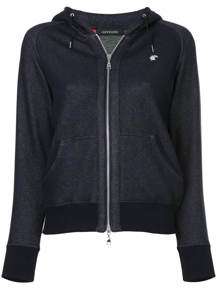 Loveless Zip Up Hoodie - Blue