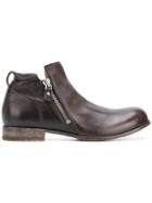 Moma Side Zipped Boots - Brown