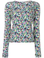 Nina Ricci Vintage Floral Print Top - Pink & Purple