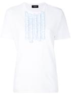 Dsquared2 Ruffle Trim T-shirt - White