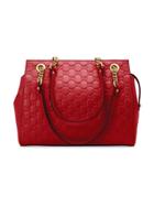 Gucci Soft Gucci Signature Shoulder Bag - Red