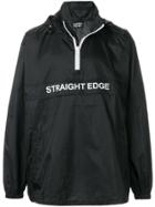 Andrea Crews Slogan-detail Windbreaker - Black