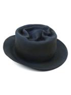 Horisaki Design & Handel Wrinkled Effect Hat, Men's, Size: Medium, Blue, Rabbit Fur Felt