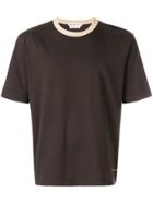 Marni Contrast Collar T-shirt - Brown