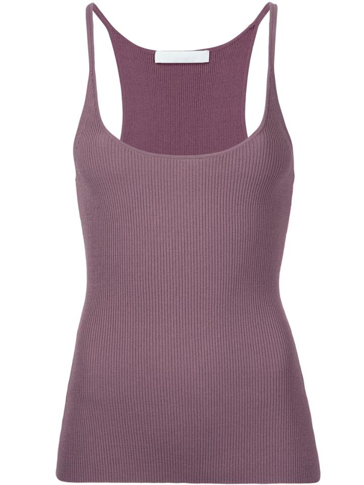 Dion Lee Ribbed Tank Top - Pink & Purple