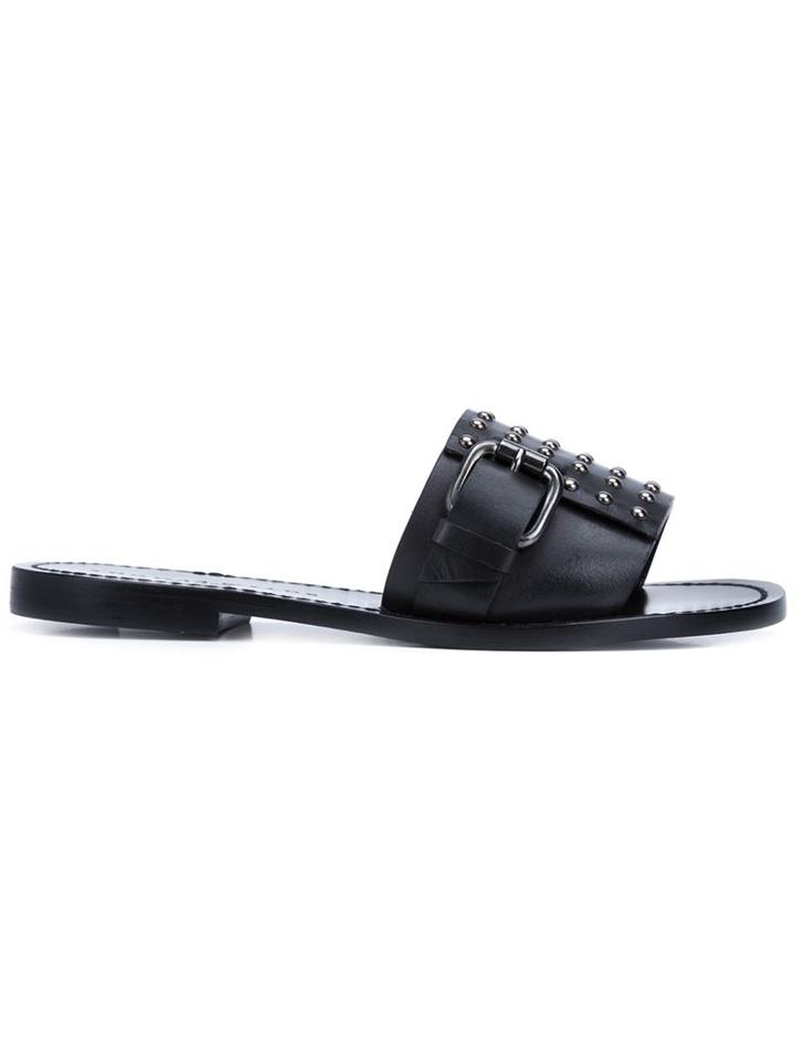 Thomas Wylde Studded Slider Sandals
