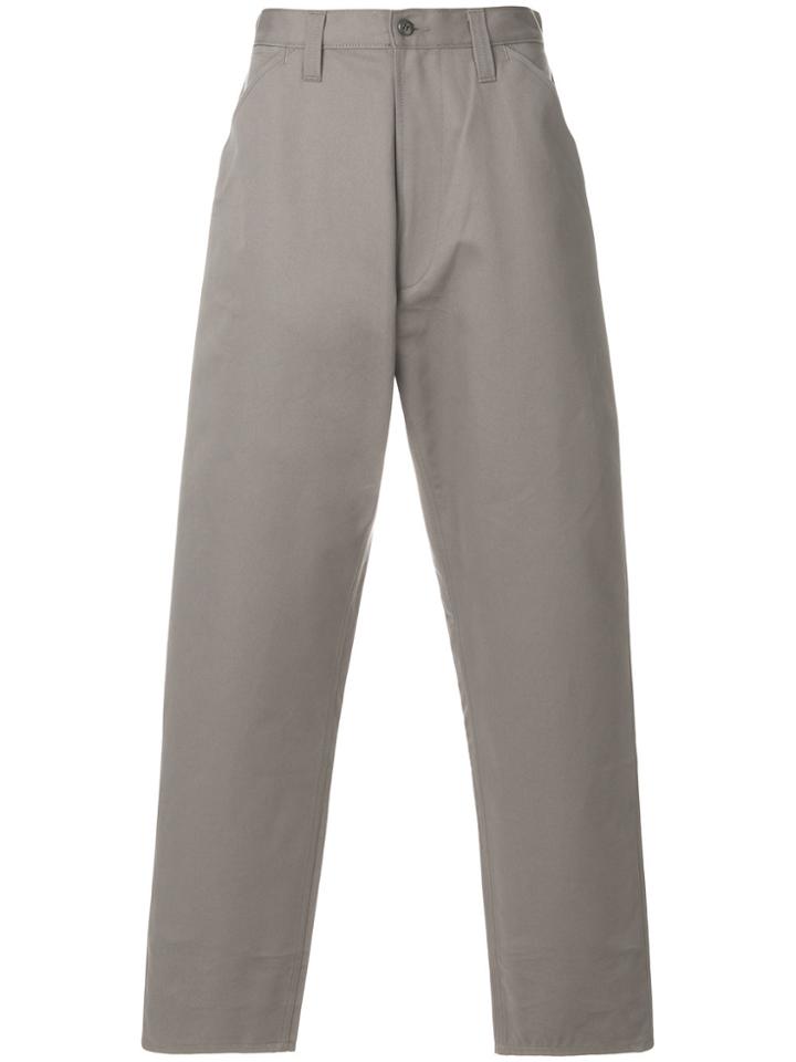 E. Tautz 'chore' Wide Leg Trousers - Grey