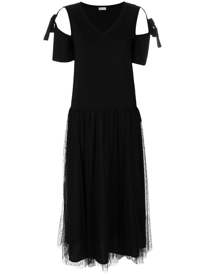 Red Valentino Flared Dress - Black