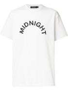 Midnight Studios Logo T-shirt, Men's, Size: 4, White, Cotton