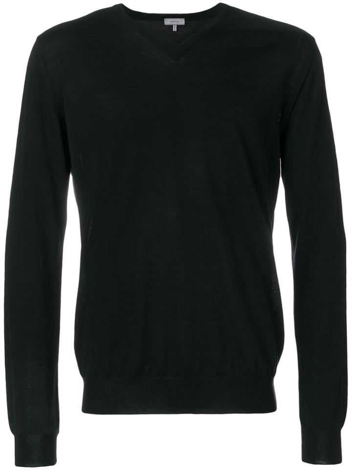 Lanvin Classic V-neck Jumper - Black
