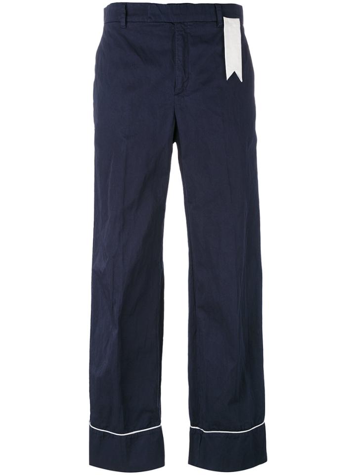 The Gigi Wide Leg Trousers - Blue