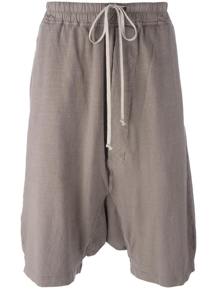 Rick Owens Drkshdw Drop-crotch Shorts, Men's, Size: Small, Nude/neutrals, Cotton