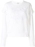 Kenzo Tiger Ruffled Sweatshirt - White
