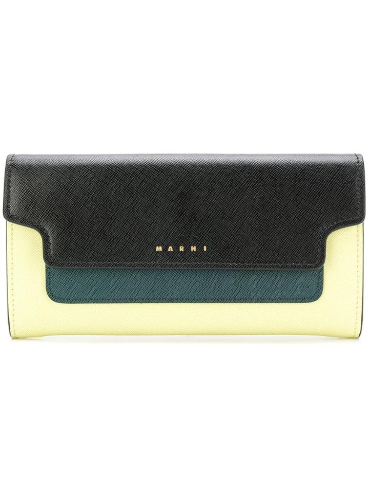 Marni Continental Wallet - Yellow & Orange