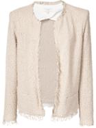 Iro Fringed Blazer, Women's, Size: 40, Pink/purple, Cotton/polyamide