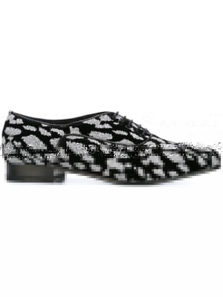 Saint Laurent Glitter Detail Oxford Shoes