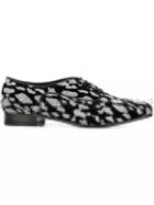 Saint Laurent Glitter Detail Oxford Shoes