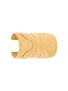 Krizia Pre-owned Embossed Cuffs - Metallic