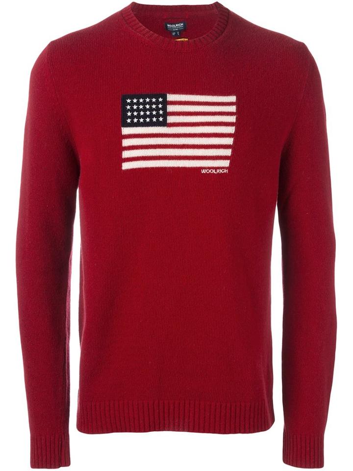 Woolrich 'womag' Pullover, Men's, Size: Medium, Red, Wool
