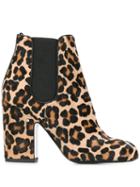Laurence Dacade Mila Leopard Ankle Boots - Brown