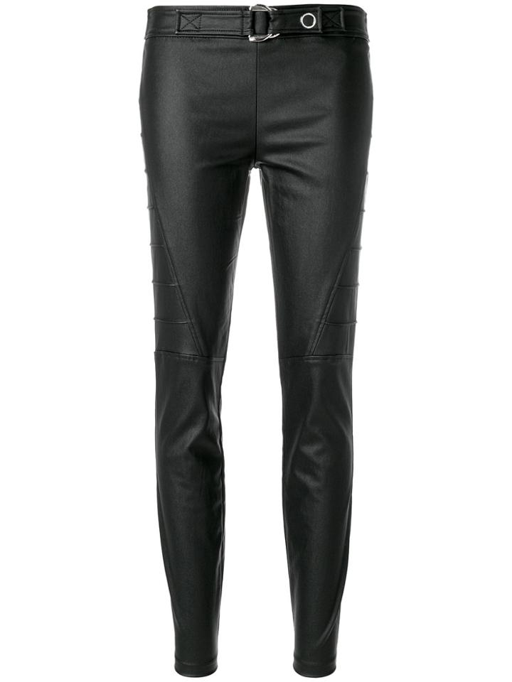 Versace Jeans Belted Biker Trousers - Black