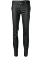 Versace Jeans Belted Biker Trousers - Black