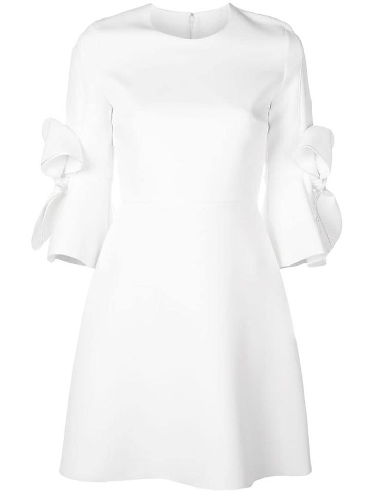 Roksanda Oversized Bow Sleeve Dress - White