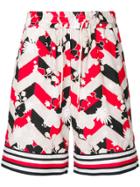 Maison Kitsuné Graphic Print Shorts - White