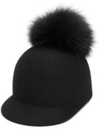 Federica Moretti Embellished Hat - Black