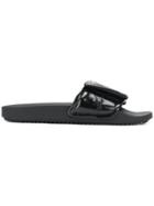 Rick Owens Drkshdw Touch Strap Sliders - Black