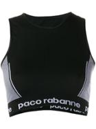 Paco Rabanne Contrast Panel Top - Black